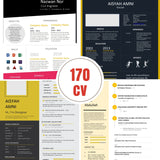 170 Professional Resume Templates | Editable CV Designs for Job Applications
