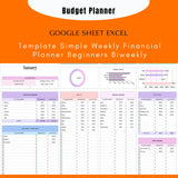 Budget Planner Google Sheets & Excel | Weekly, Biweekly, Monthly Paycheck Tracker