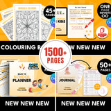 1500+ Page Educational PLR Bundle | Printables, Workbooks, Journals & Planners | Full Resell Rights